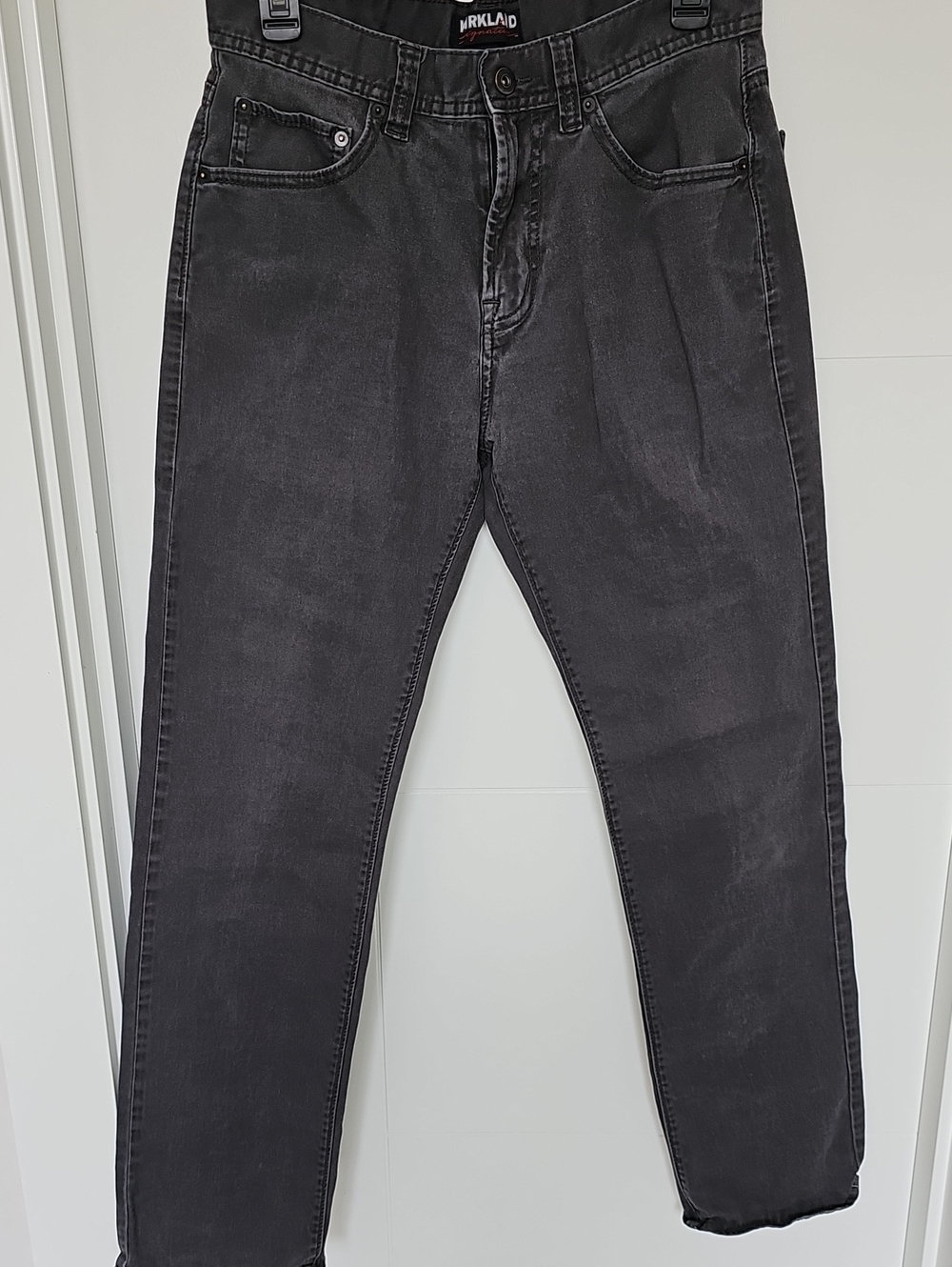 Kirkland Charcoal Grey Cotton Spandex Blend Pants Mens Sz 32/32